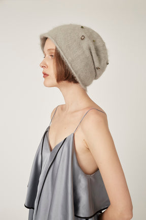 Rippling camisole dress (Gray)