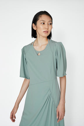 Fabaceae jersey dress (Black)