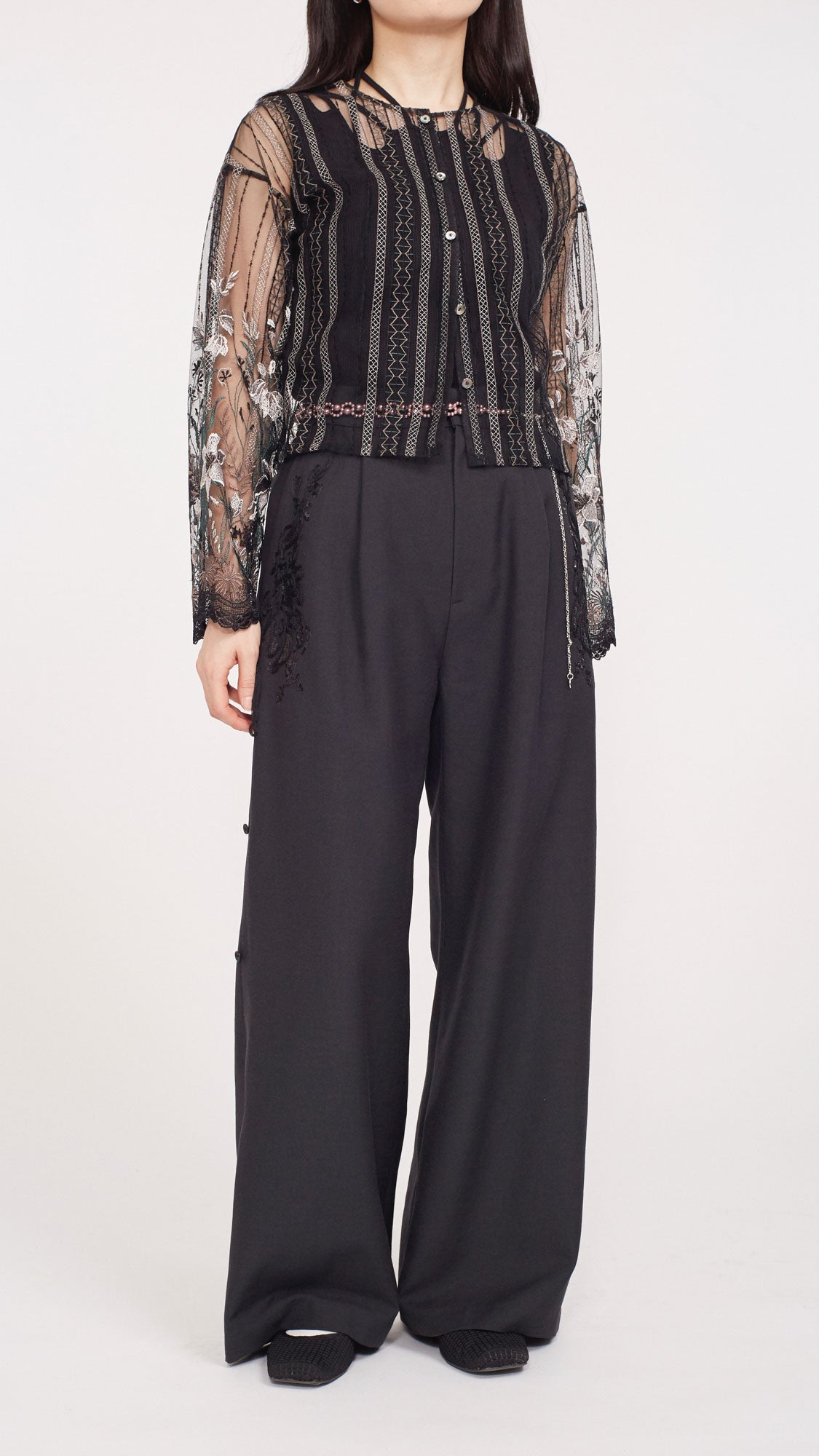 MURRAL Grain pearl belt (White)