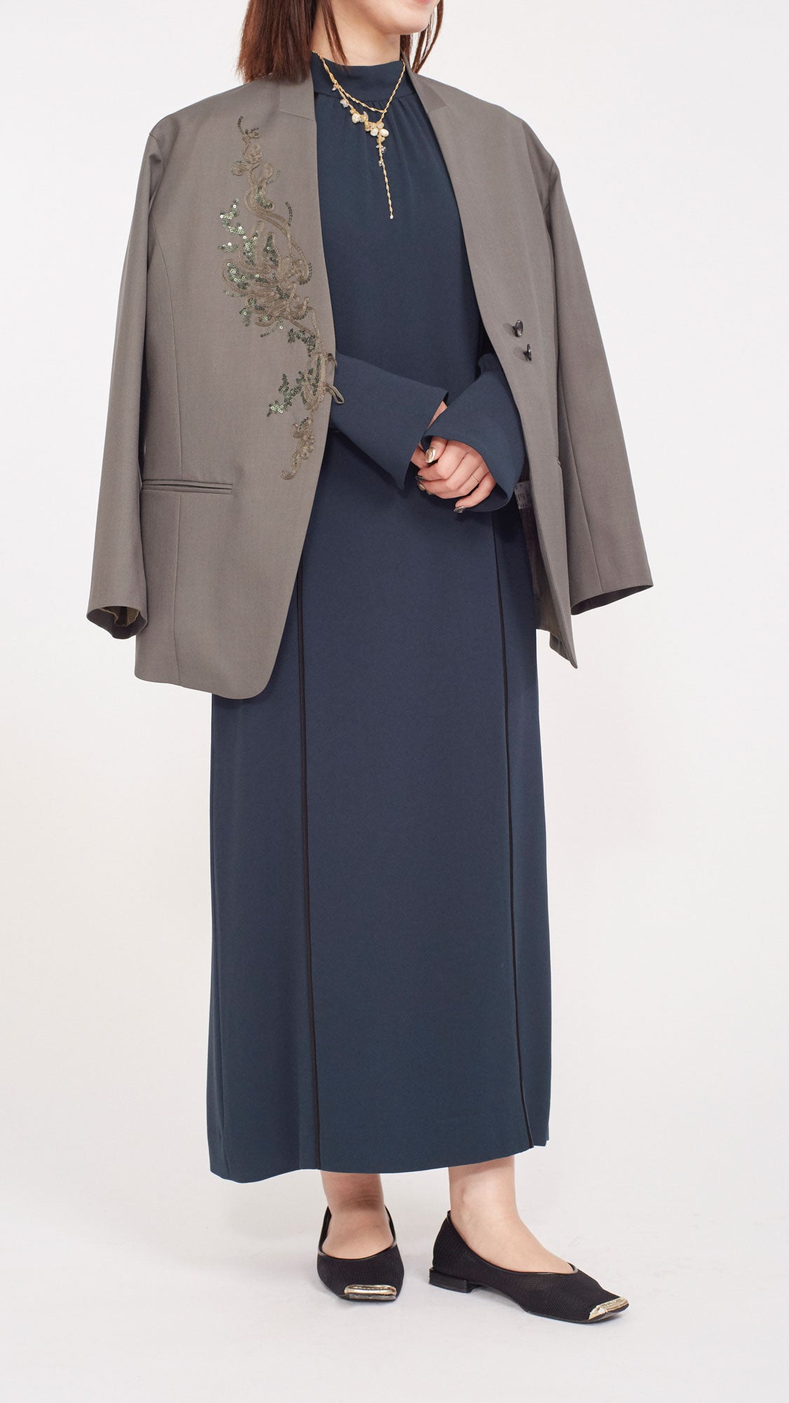 MURRAL Veil embroidered jacket (Black)