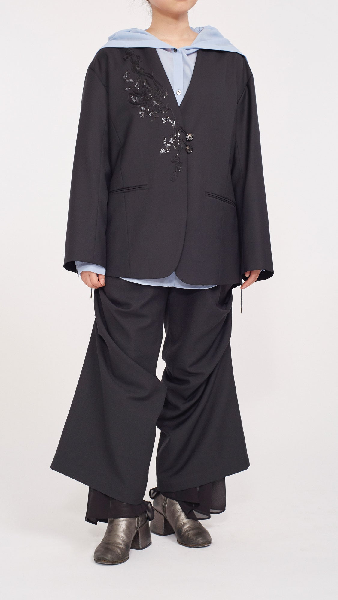 MURRAL Veil embroidered jacket (Black)