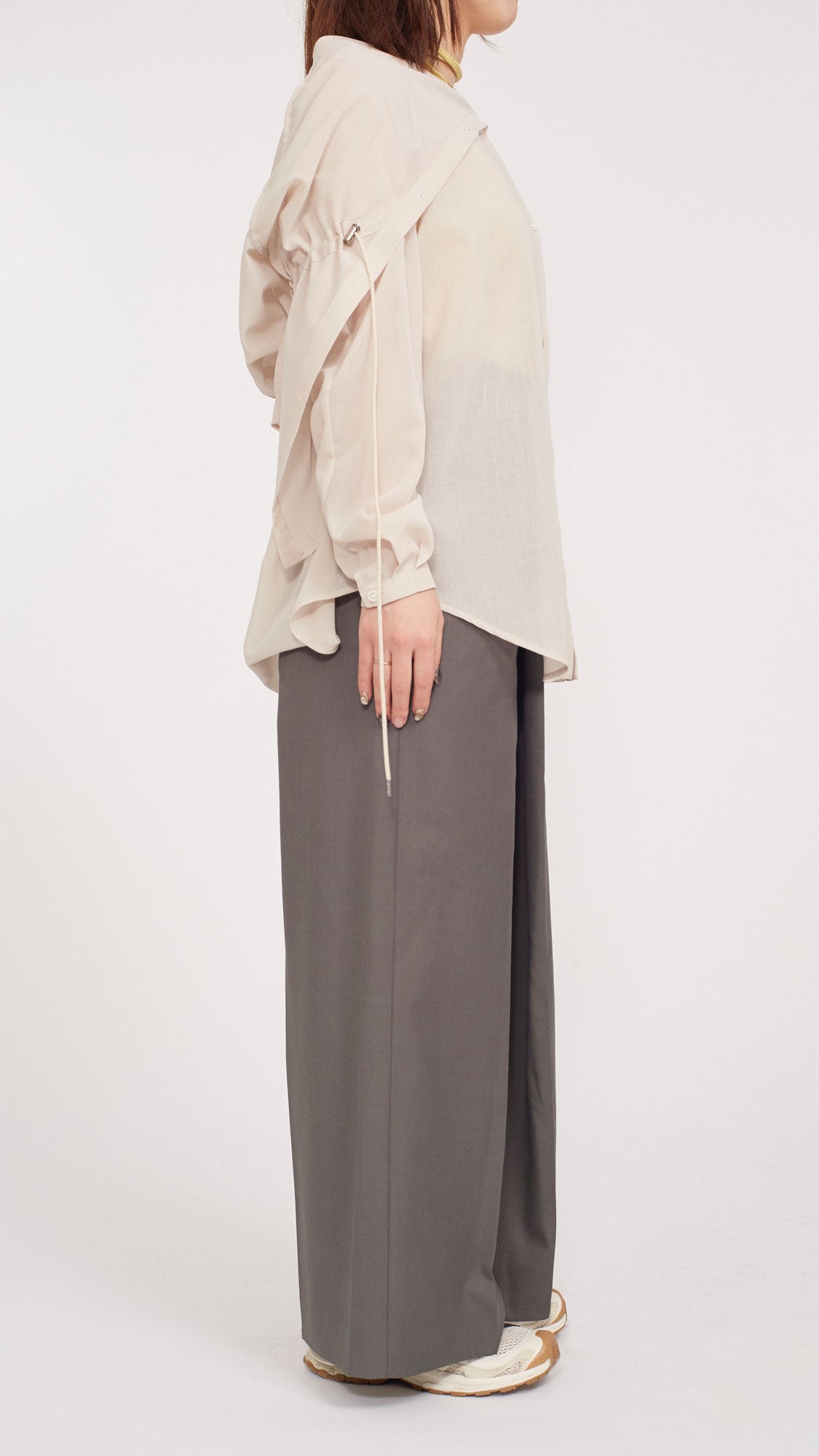 MURRAL Gurkha asymmetry slacks (Khaki)