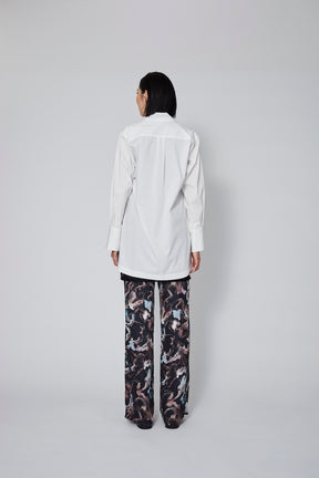 Slit skipper shirt (White)