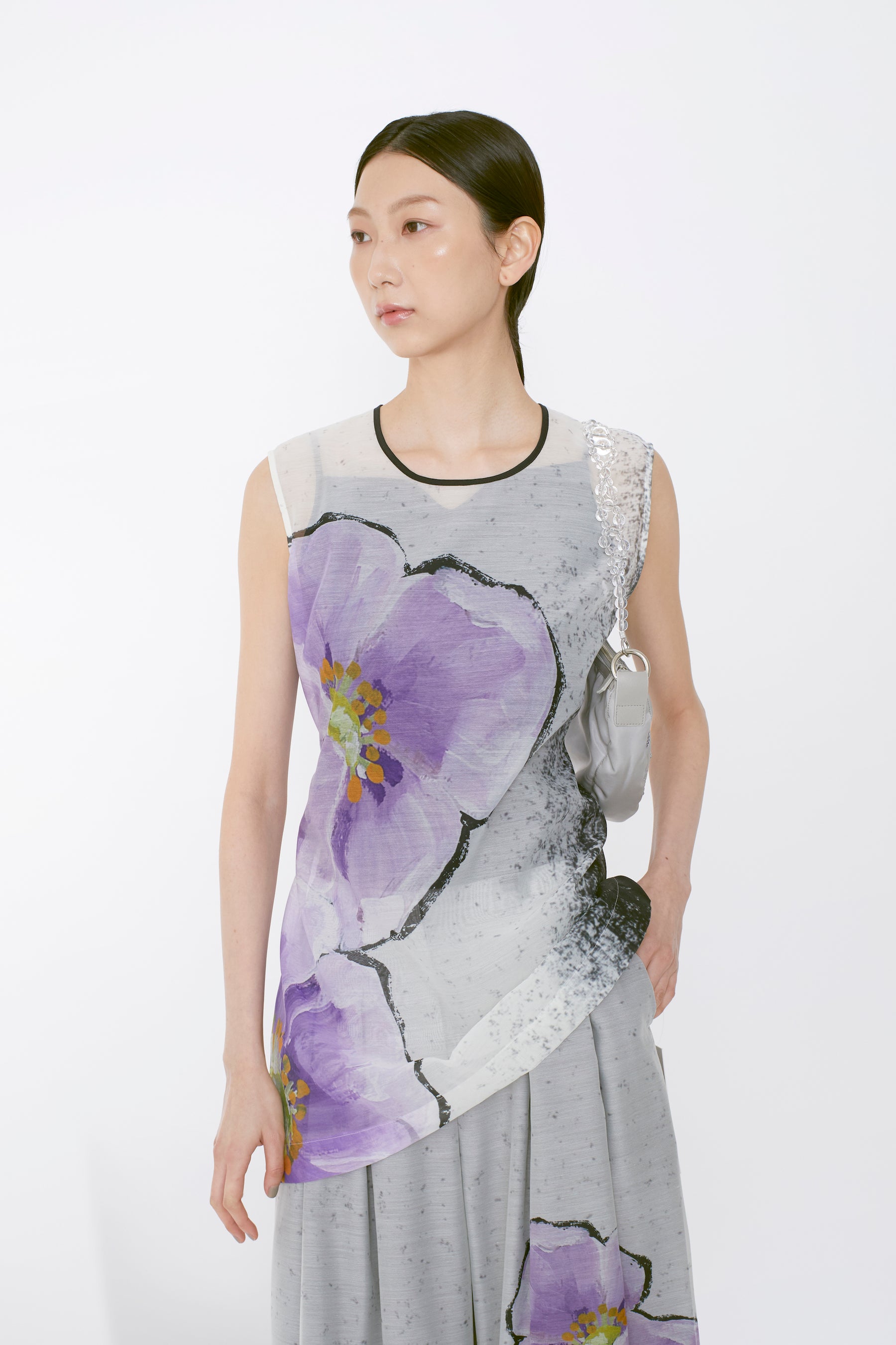 「Poppy」 寬褲繪圖（象牙色）