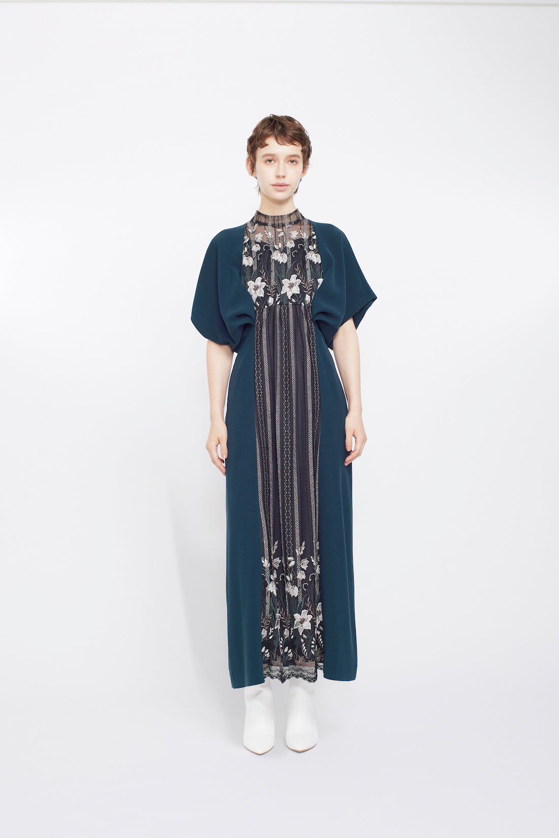 Classic lace dress (Green)