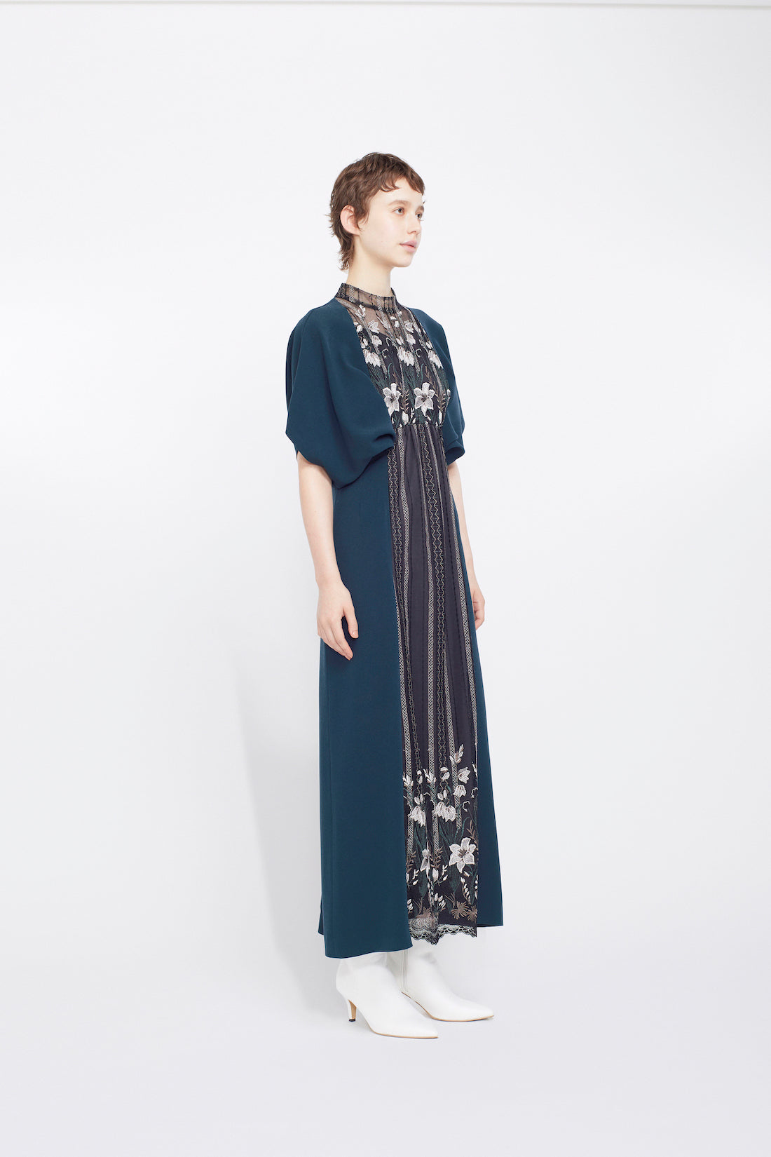 Classic lace dress (Green)