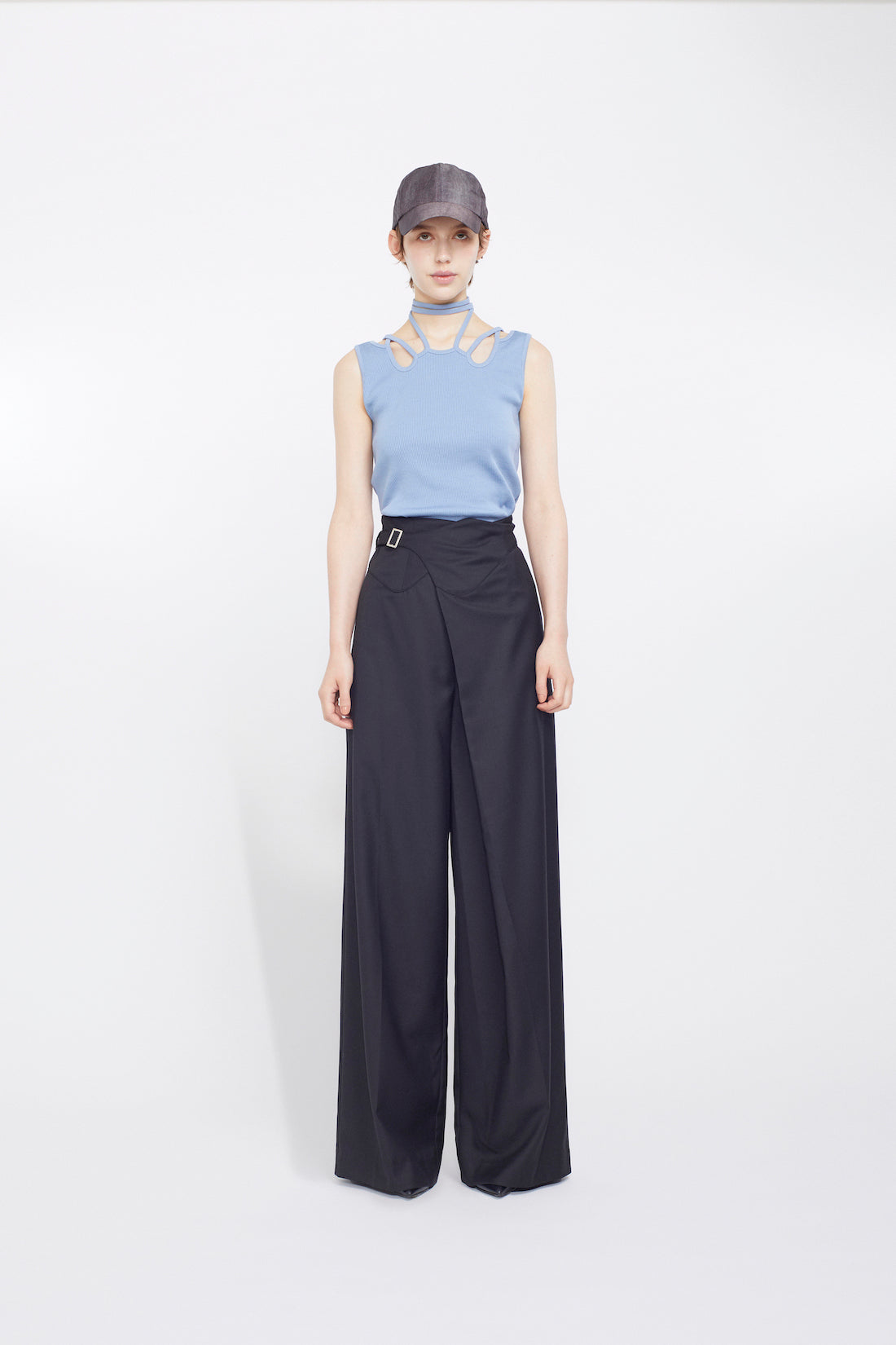 Ivy halfsleeve tops (Light blue)