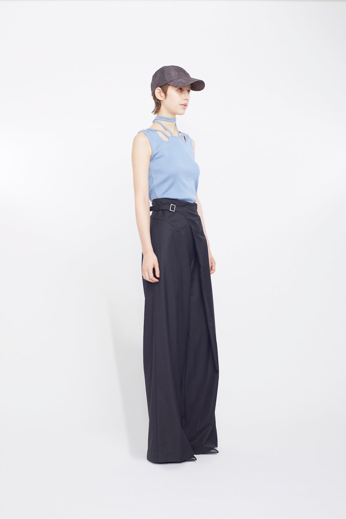 Ivy halfsleeve tops (Light blue)
