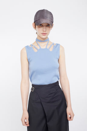 Ivy halfsleeve tops (Light blue)