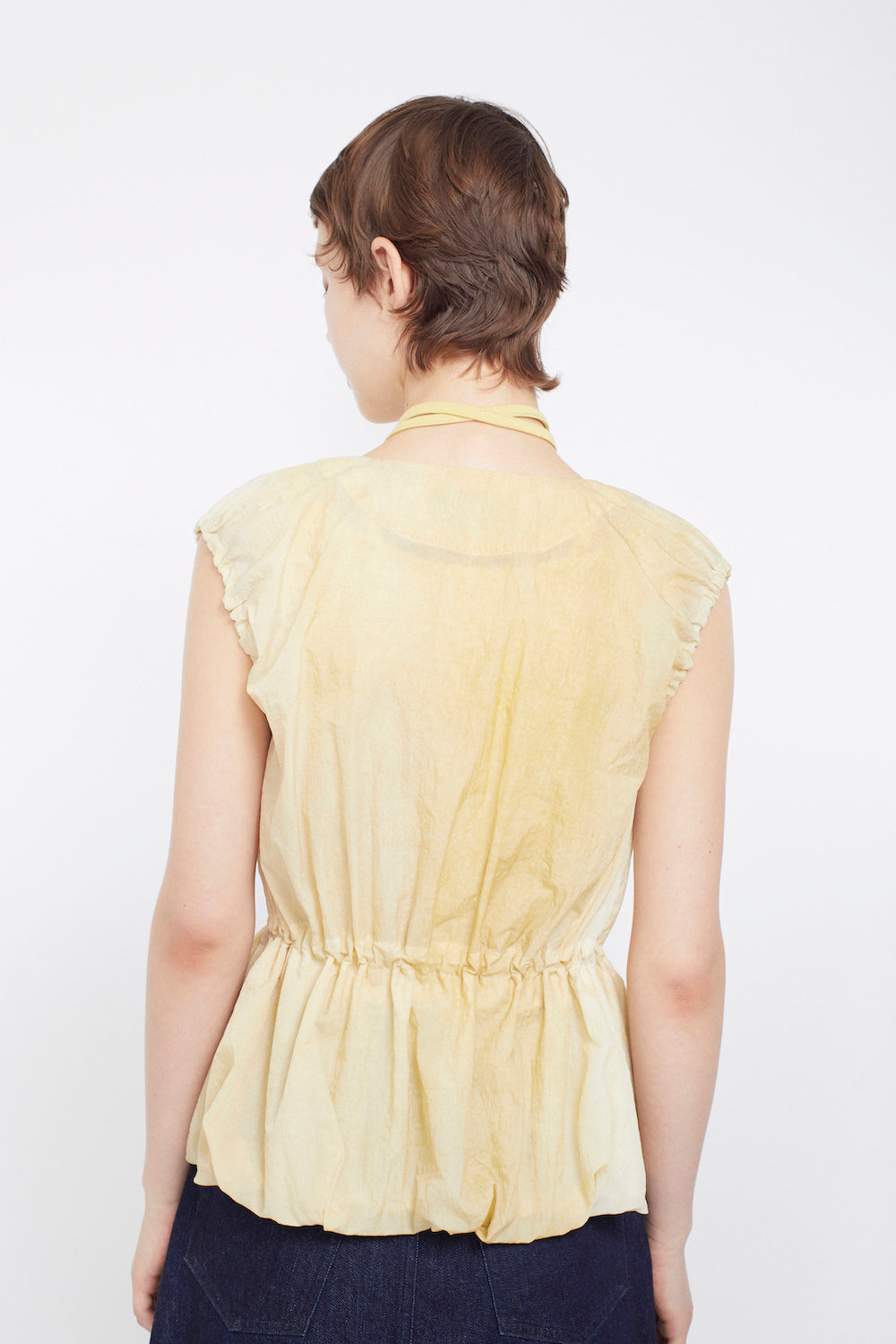 Radiance sleeveless tops (Yellow)