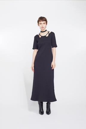 Ivy halfsleeve dress (Black)