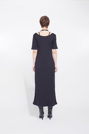 Ivy halfsleeve dress (Black)