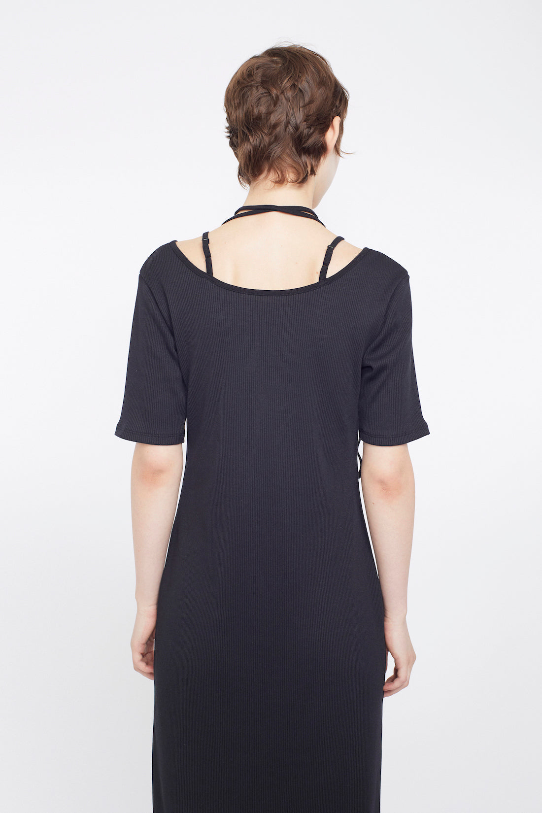 Ivy halfsleeve dress (Black)
