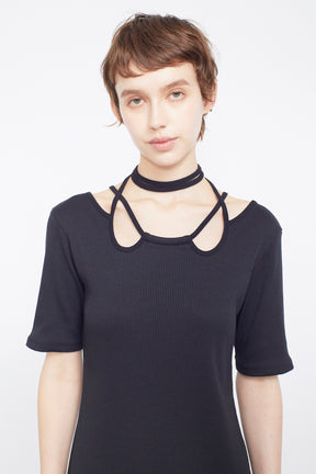 Ivy halfsleeve dress (Black)