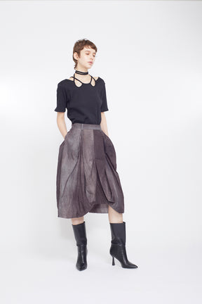 Ivy halfsleeve tops (Black)