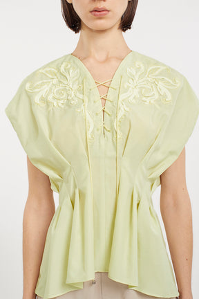 Glimmer embroidered tops (Yellow)