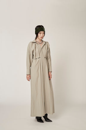 "DEAR" shirt dress (Gray)