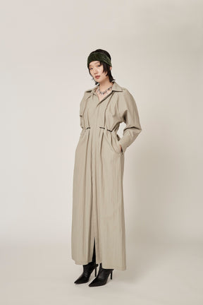 "DEAR" shirt dress (Gray)