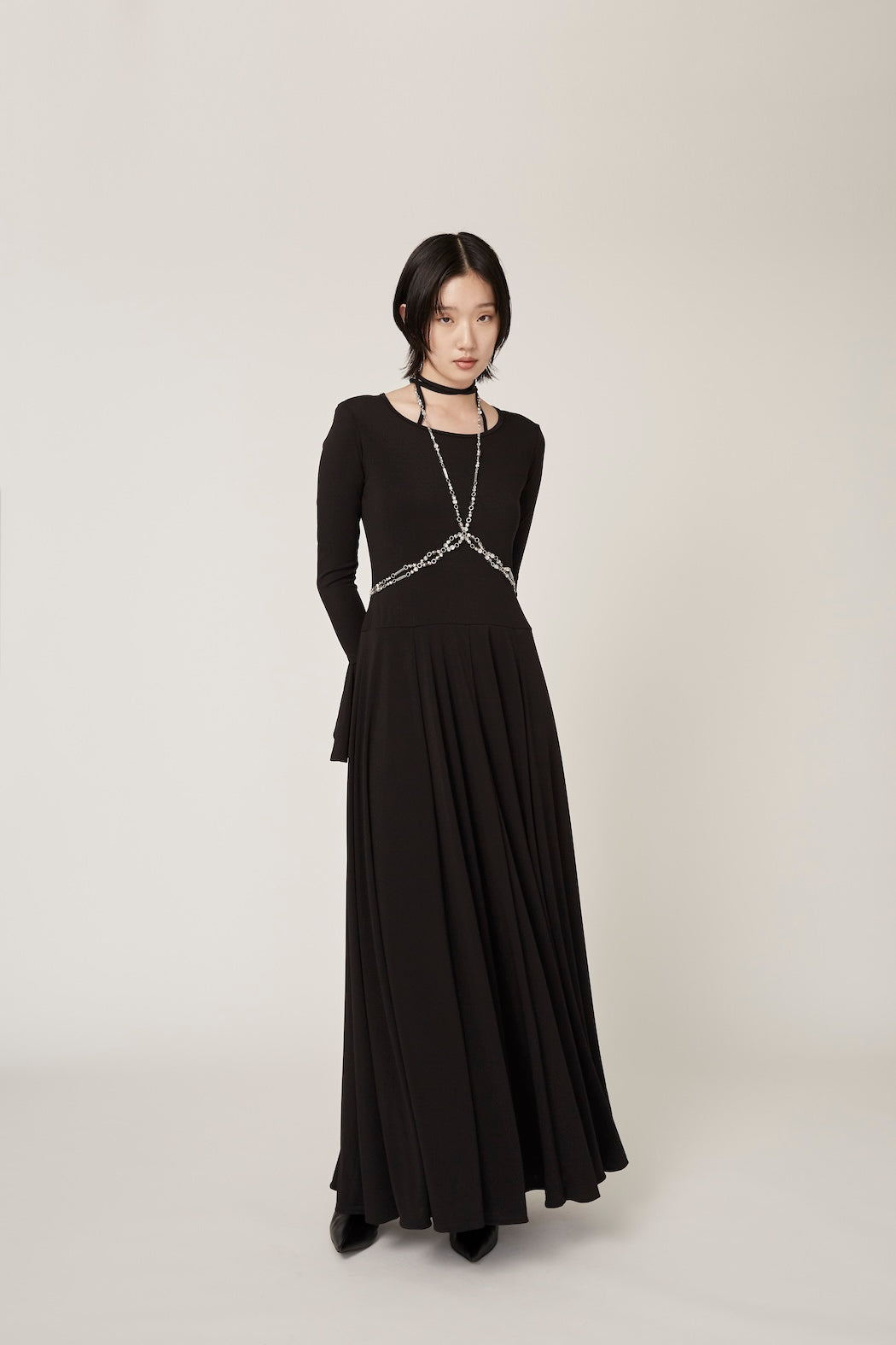 Calm jersey dress (Black)