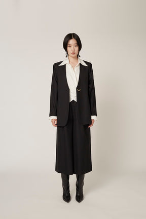 Ivy wool culottes (Black)