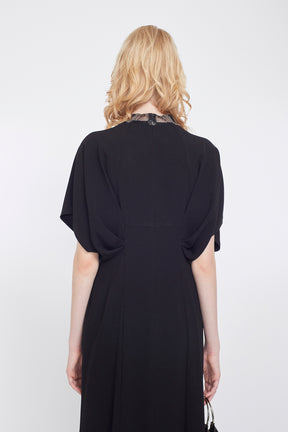 Classic lace dress (Black)