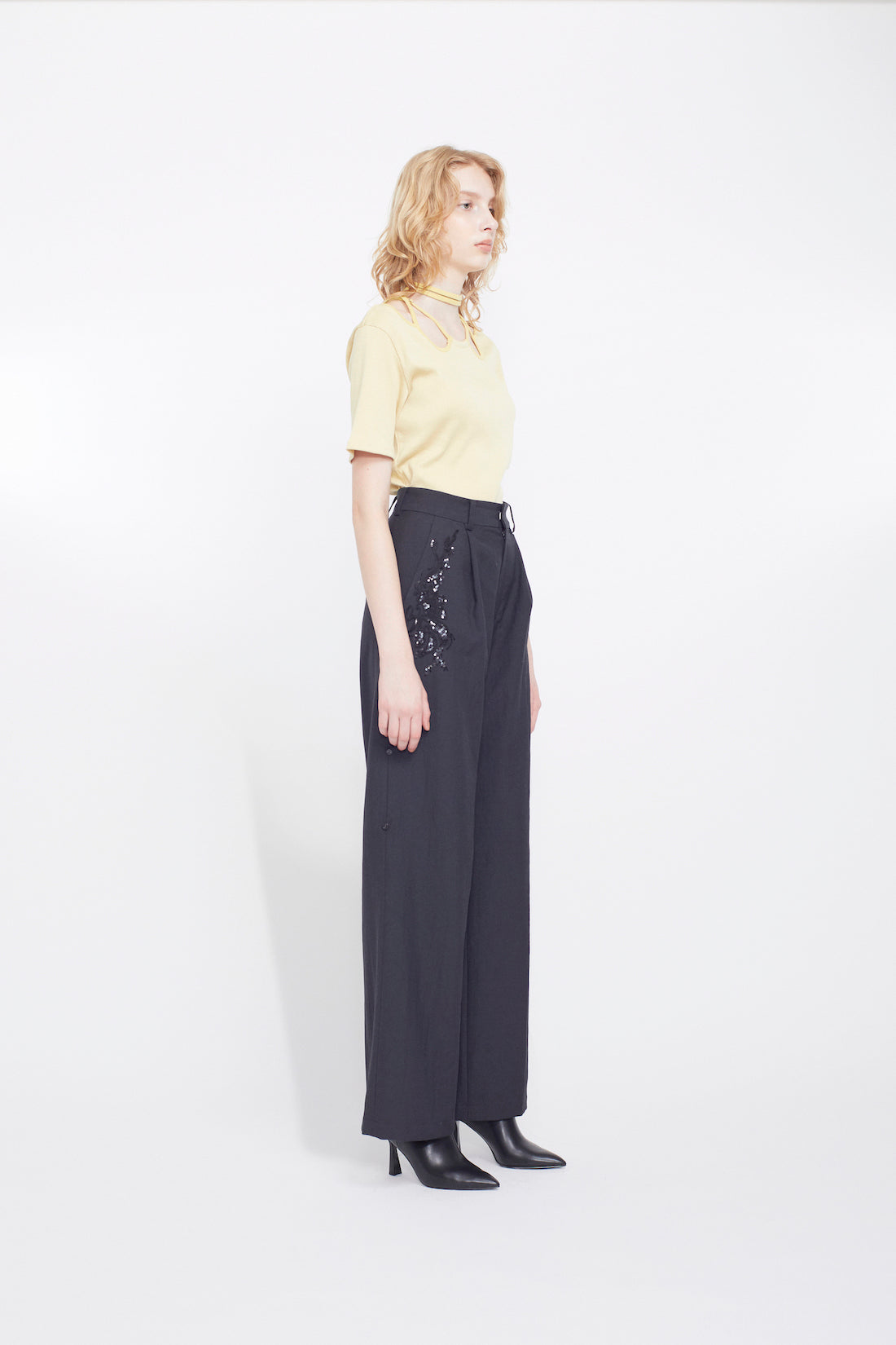 Ivy halfsleeve tops (Yellow)