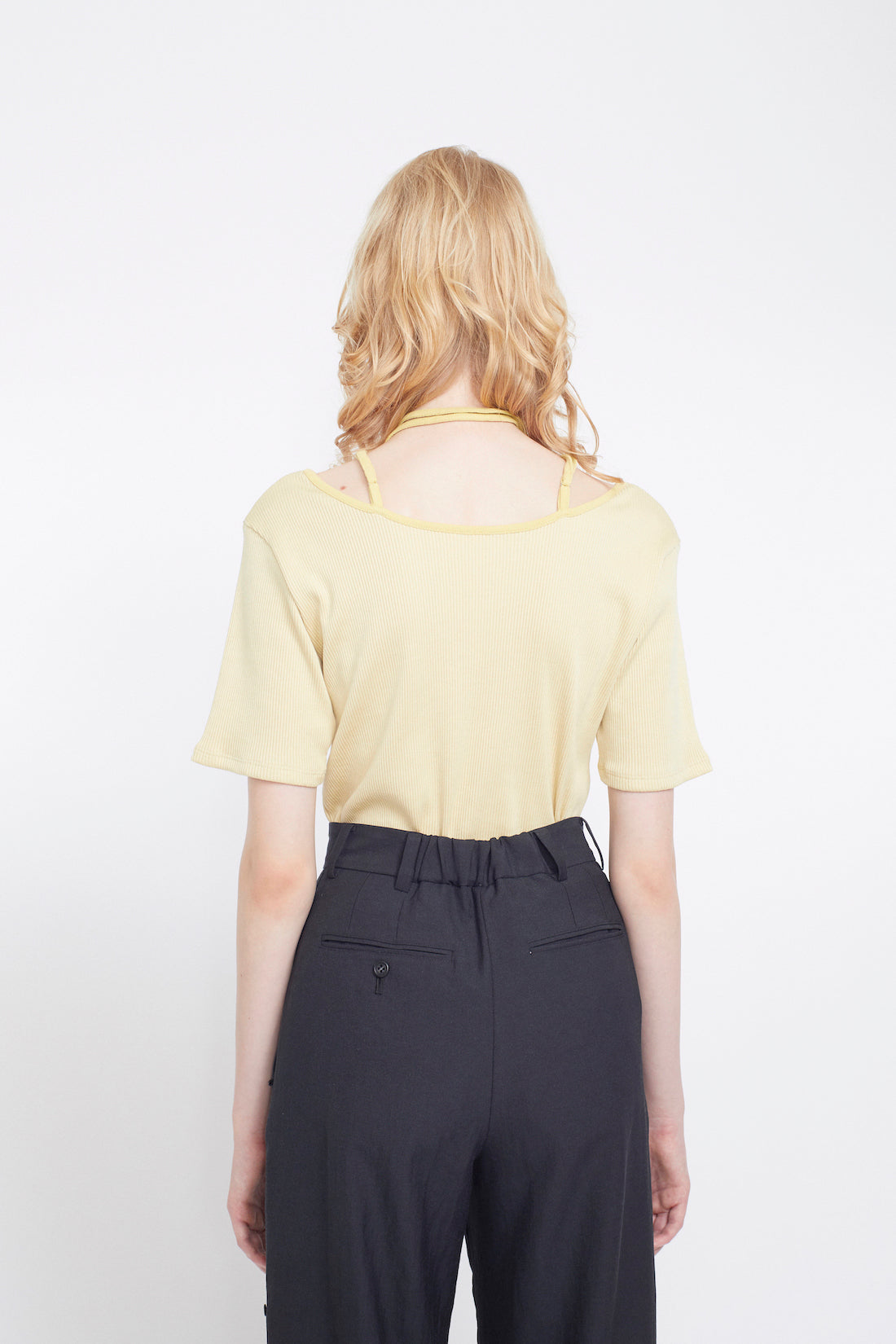 Ivy halfsleeve tops (Yellow)