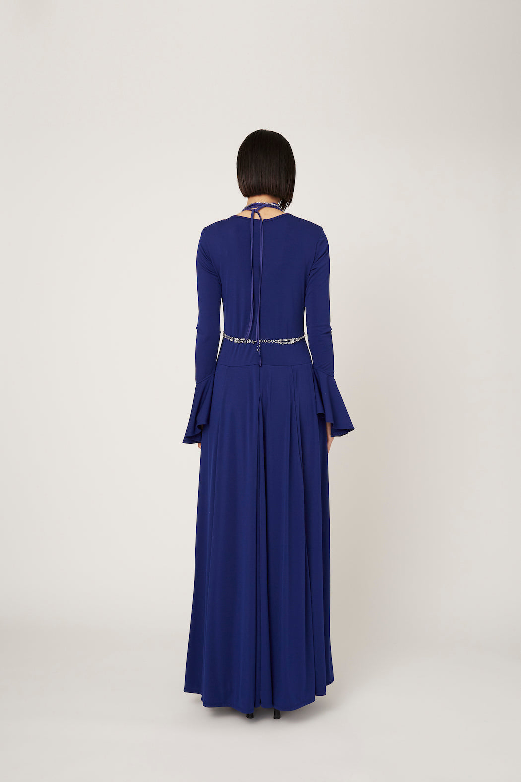 Calm jersey dress (Blue)