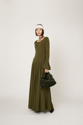 Calm jersey dress (Khaki)