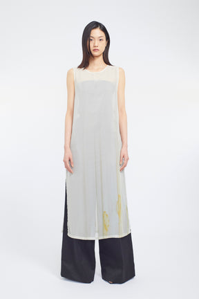 Narcissus print dress (Ecru)