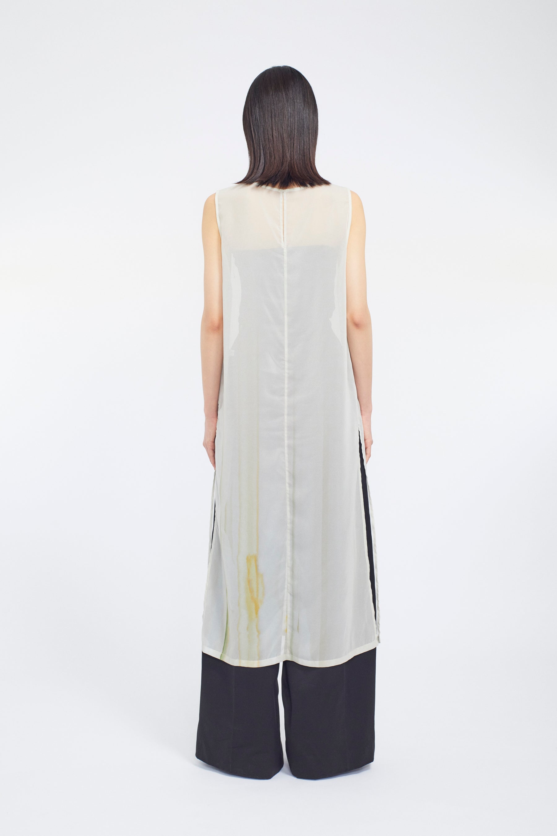 Narcissus print dress (Ecru)