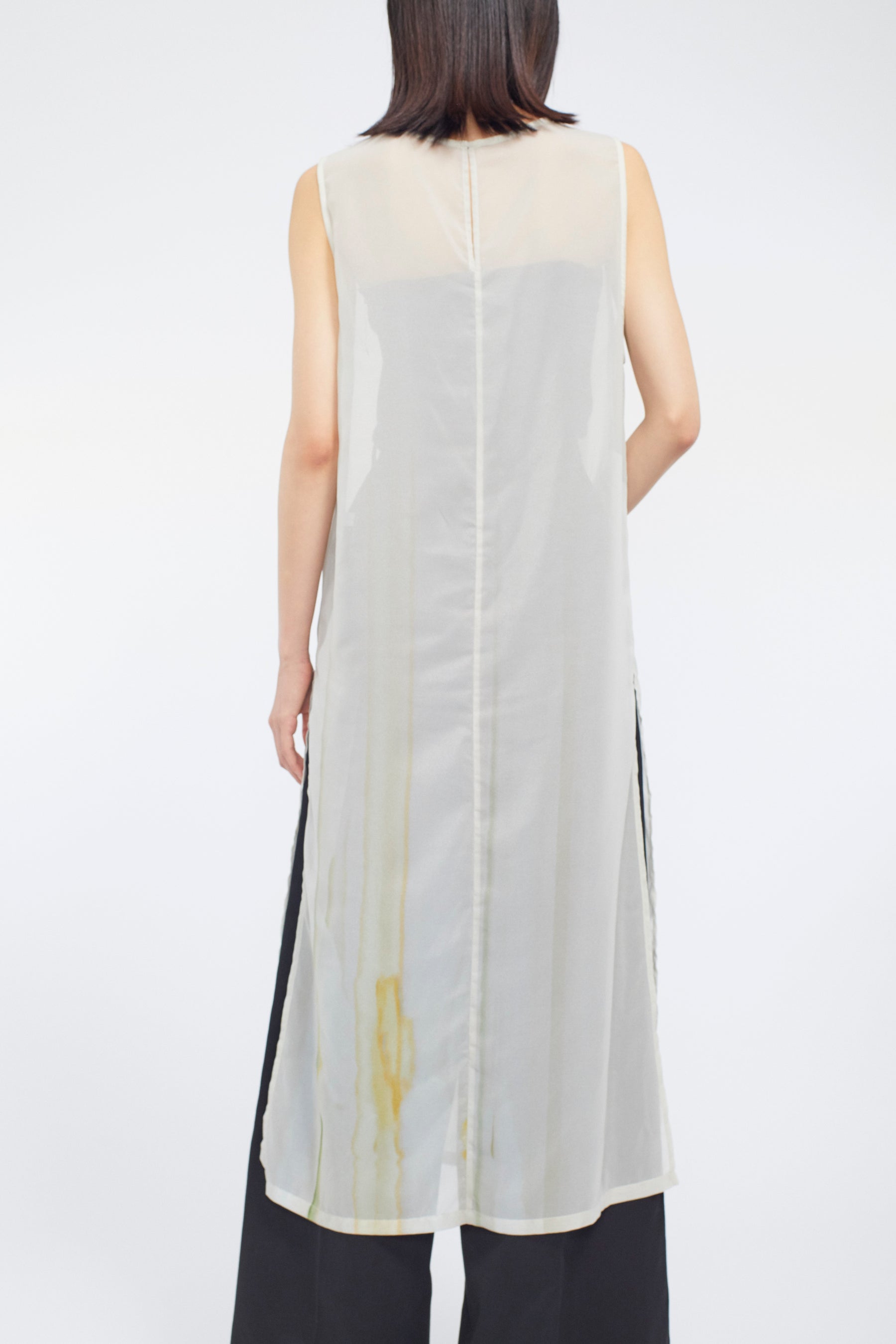 Narcissus print dress (Ecru)