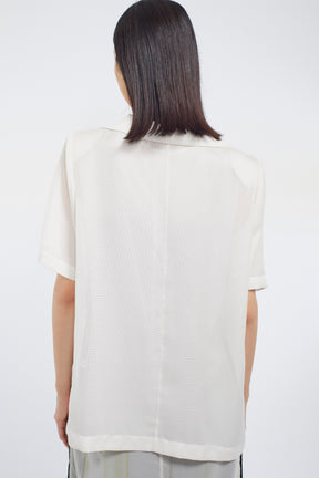 Loop embroidered mesh jacket (Ivory)