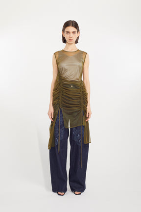 Stem tulle dress (Olive)