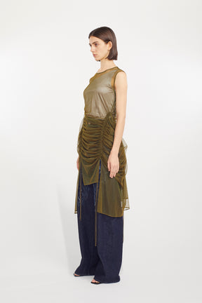 Stem tulle dress (Olive)