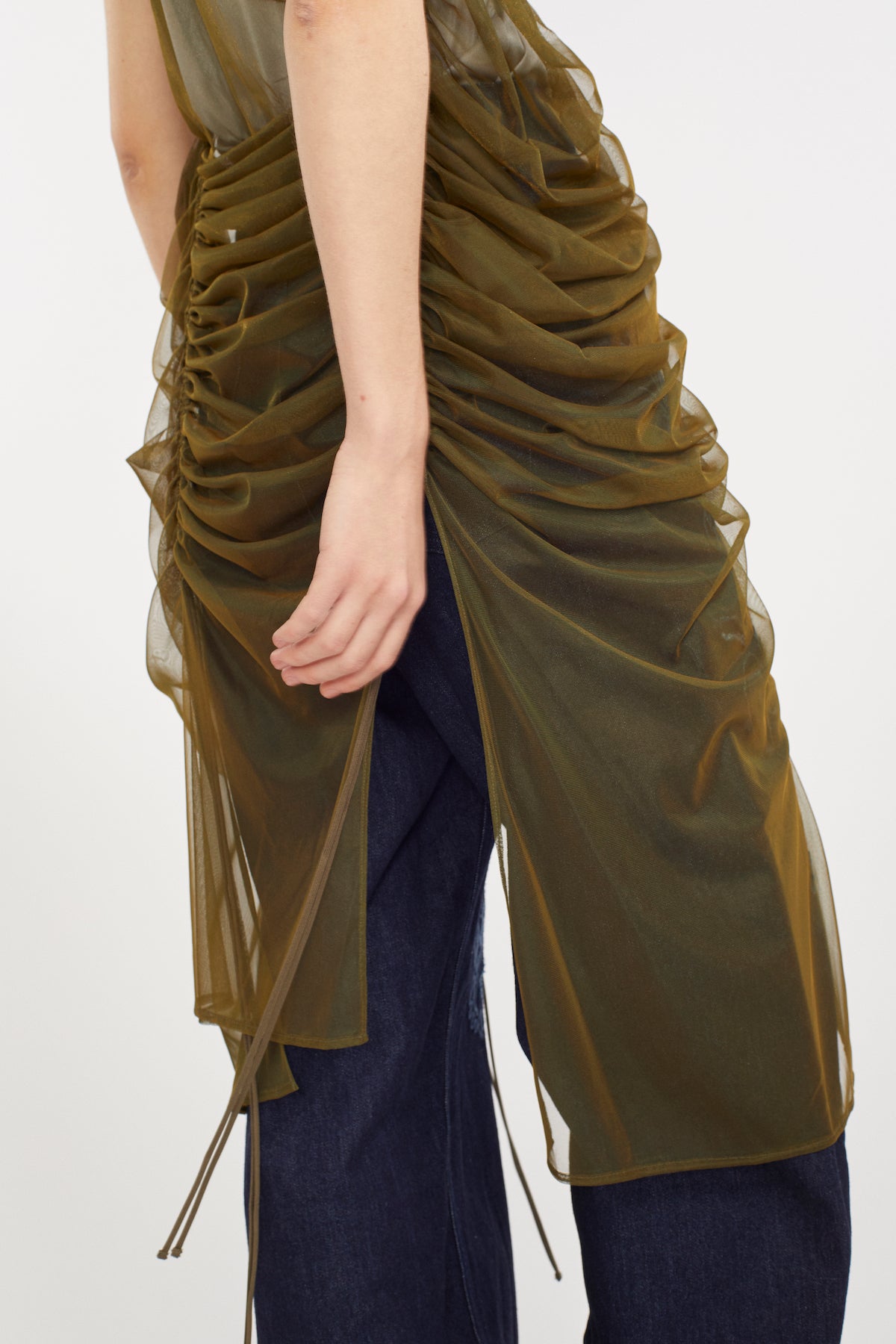 Stem tulle dress (Olive)