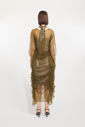 Stem tulle skirt (Olive)