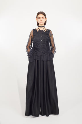 Stem tulle tops (Black)