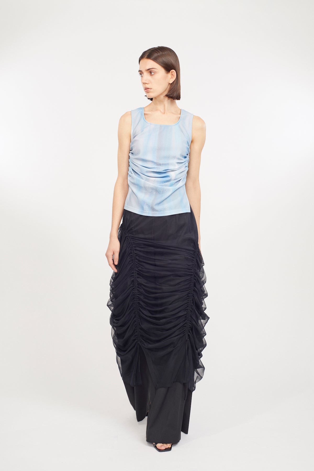 Stem tulle skirt (Black)