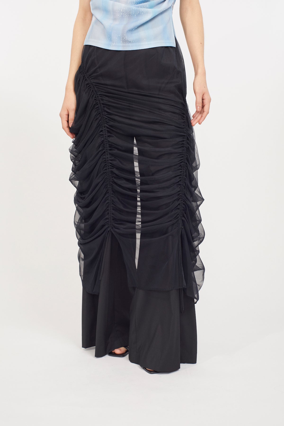 Stem tulle skirt (Black)