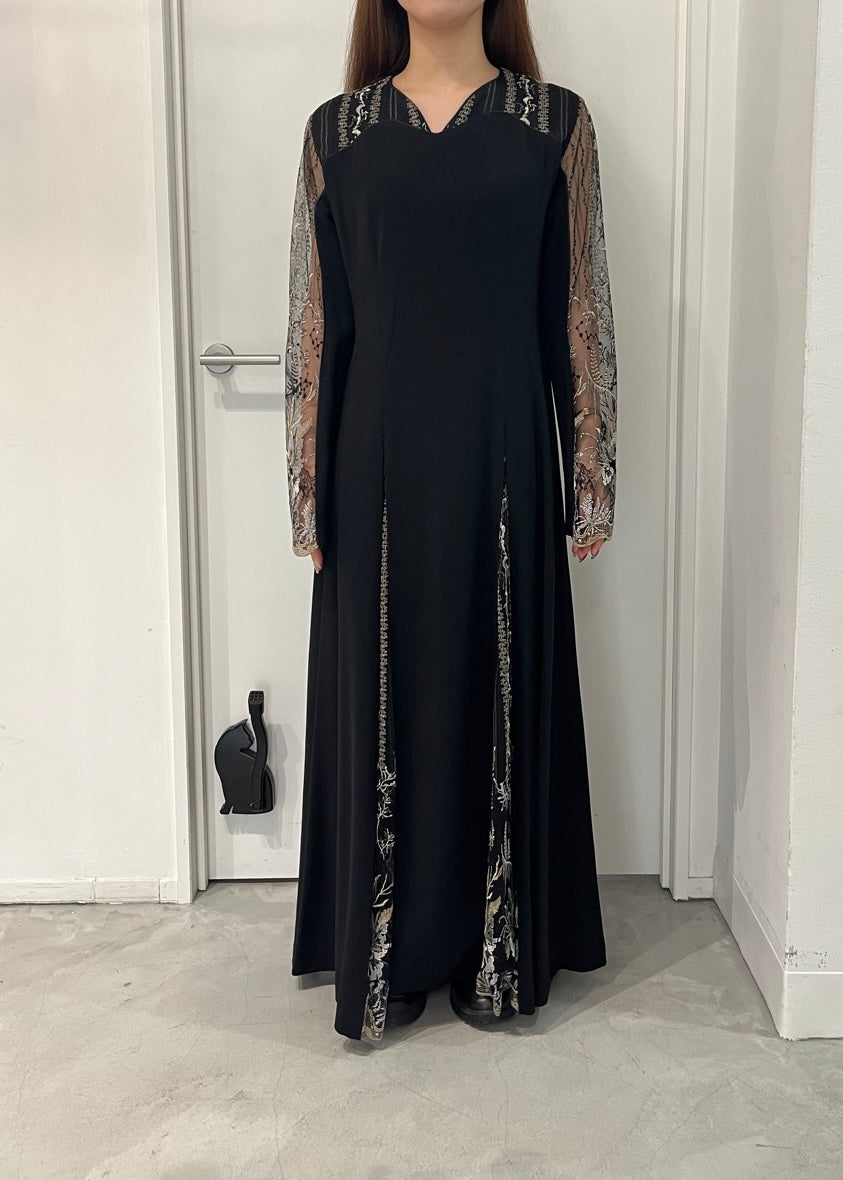 MURRAL Petal lace dress (Black)