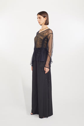 Stem tulle tops (Black)