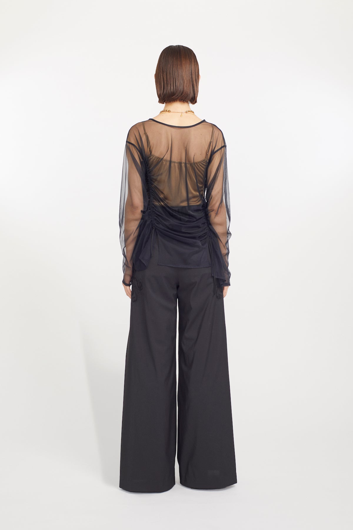 Stem tulle tops (Black)