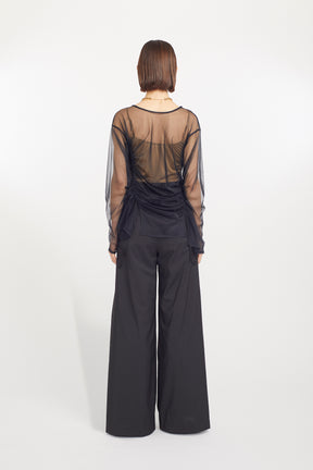 Stem tulle tops (Black)