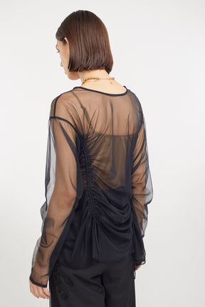 Stem tulle tops (Black)