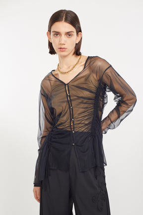 Stem tulle tops (Black)