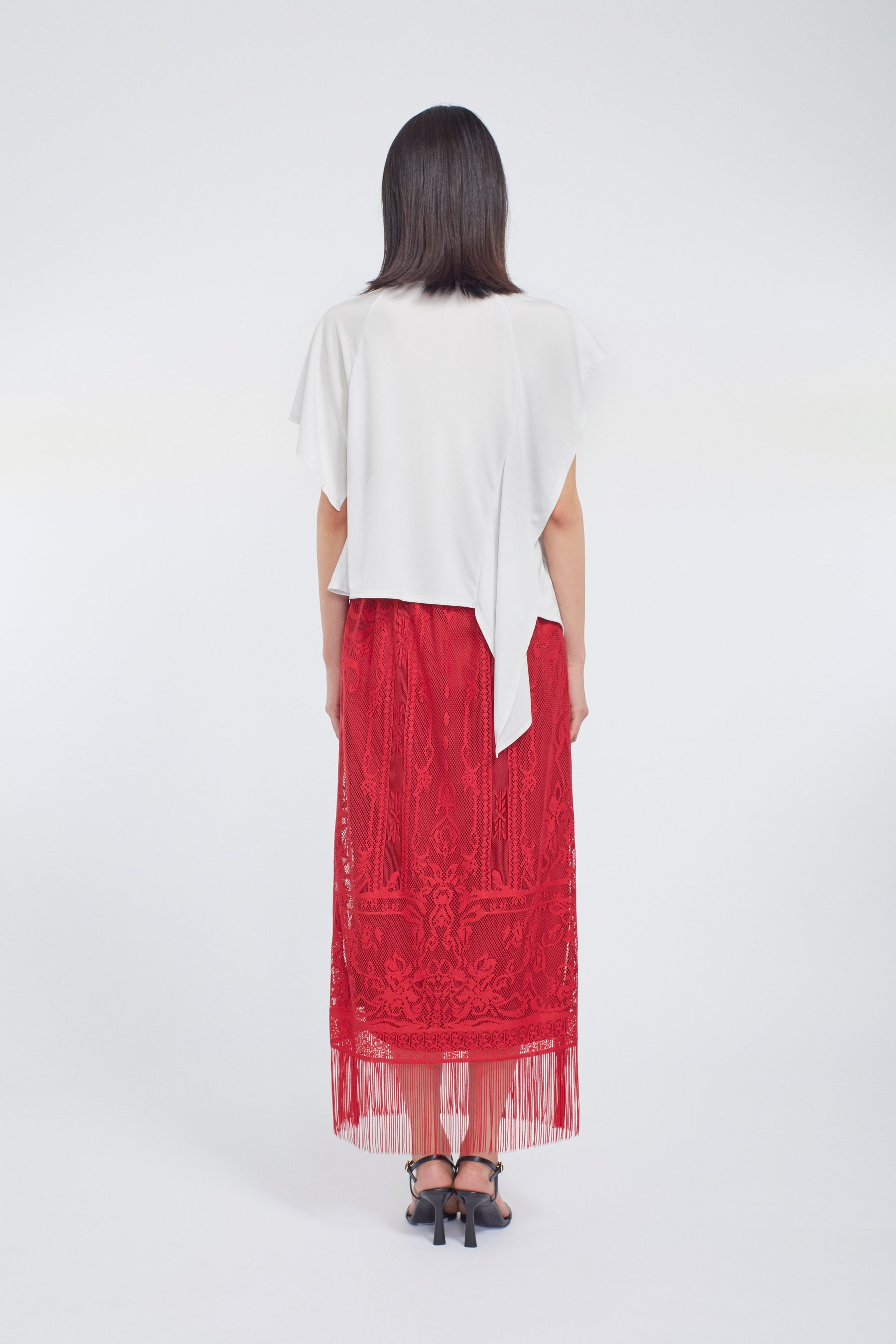 Draped asymmetric tops (Ice gray)
