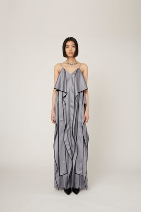 Rippling camisole dress (Gray)