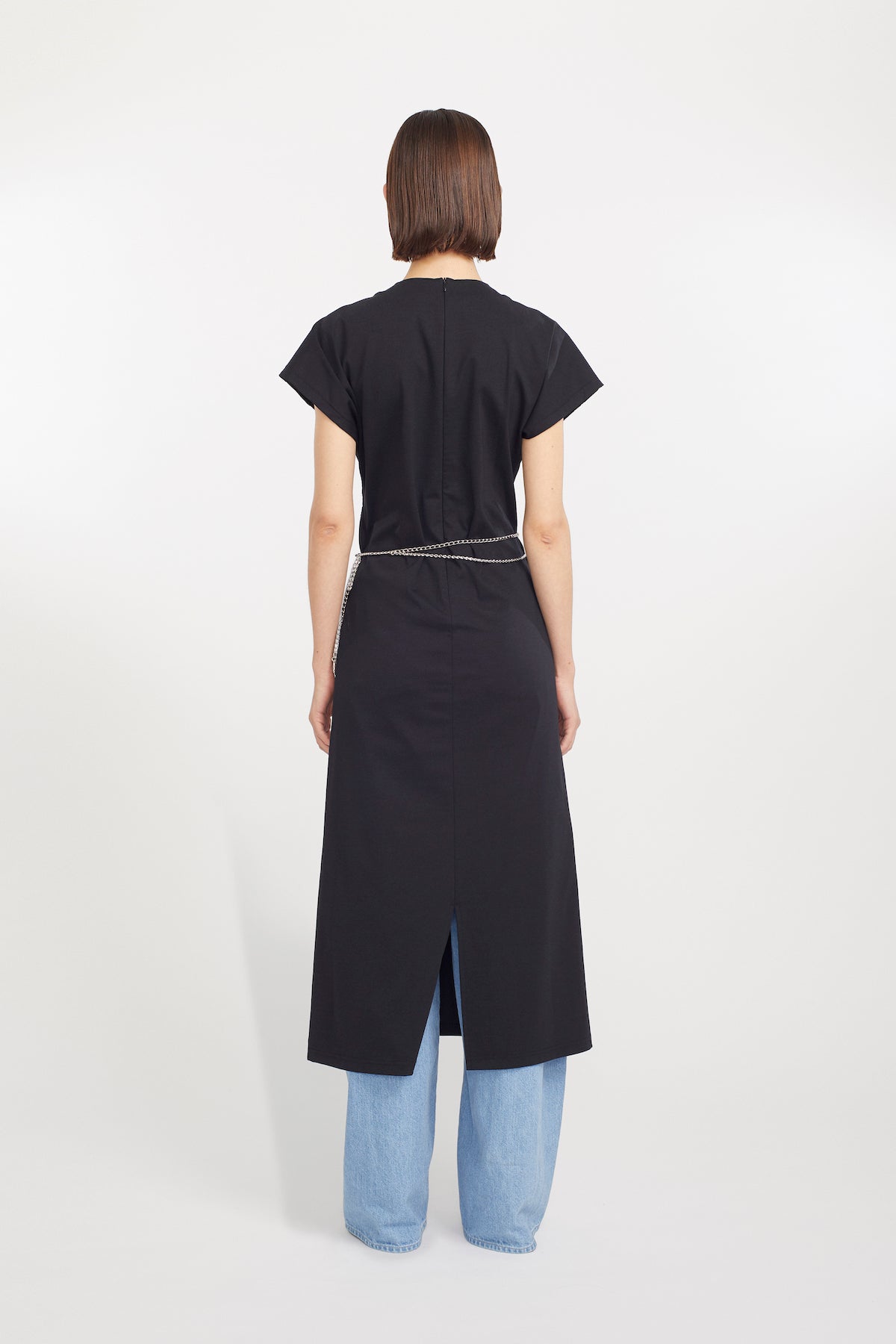 Petal chain belt (Silver)