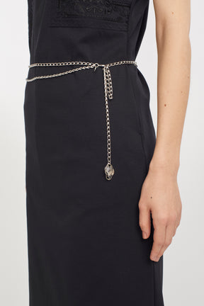 Petal chain belt (Silver)